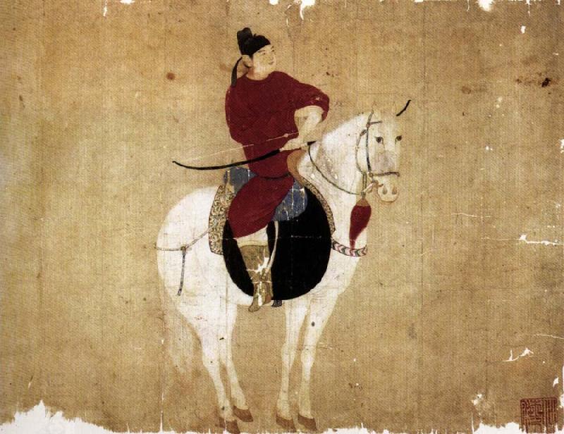 unknow artist Youn Nobleman on Horseback China oil painting art